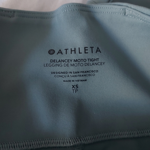 NWT Athleta Delancy Moto tights, XS - Picture 10 of 15